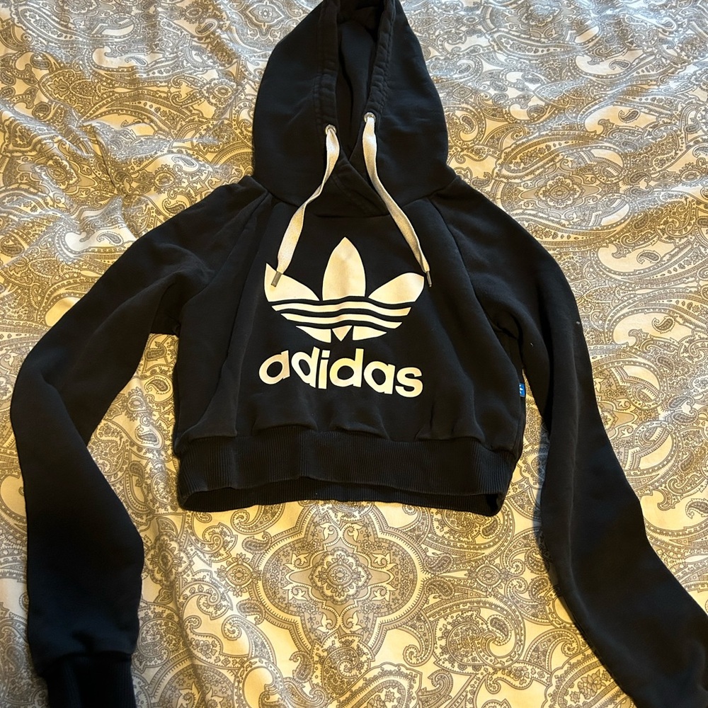 Adidas’s cropped women’s hoodie